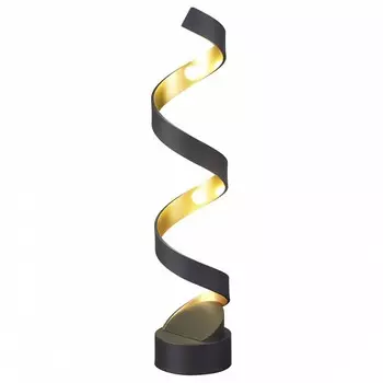 Настольная лампа декоративная spira (odeon light) черный 68 см.