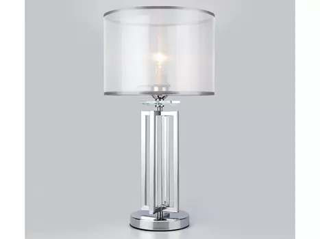 Настольная лампа fargo (eurosvet) серебристый 52 см.