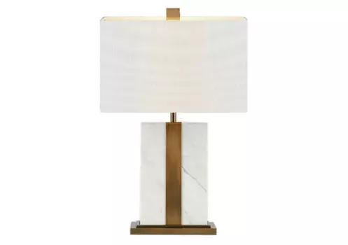 Настольная лампа kingston white (my interno) белый 38x65x23 см.