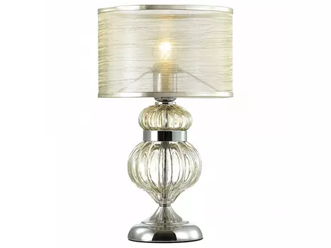 Настольная лампа lilit (odeon light) серебристый 24x43 см.