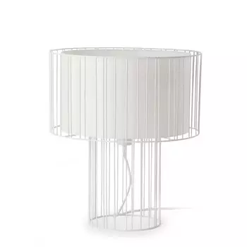 Настольная лампа linda (faro) белый 47 см.