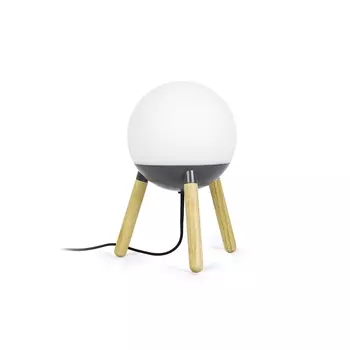 Настольная лампа mine (faro) серый 30 см.