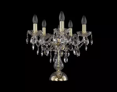 Настольная лампа niki 1g (bohemia ivele crystal) золотой 39 см.