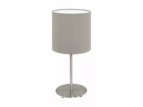 Настольная лампа pasteri (eglo) серый 27 см.