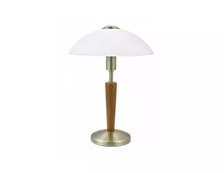 Настольная лампа solo 1 (eglo) коричневый 35 см.