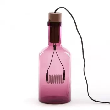 Настольная лампа (to4rooms) фиолетовый 15x39x15 см.