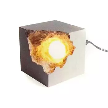 Настольная лампа (to4rooms) серый 15x15x10 см.