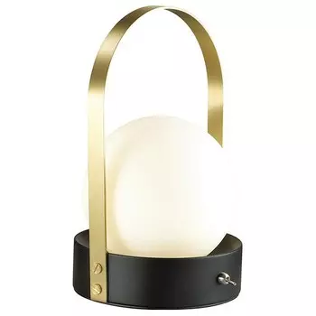 Настольная лампа tram (odeon light) черный 28 см.