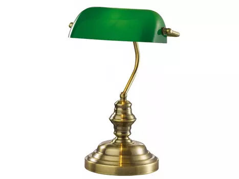 Настольная лампа tres (odeon light) зеленый 24x39 см.