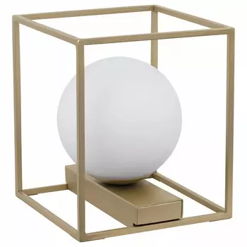 Настольная лампа vallaspra (eglo) бежевый 16x19x16 см.