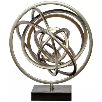 Настольный декор «эквилибриум» (object desire) серебристый 29x36x15 см.