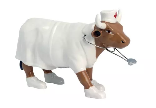 Настольный декор cowparade (cowparade) белый 22x16x10 см.