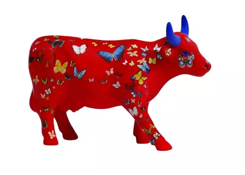 Настольный декор cowparade (cowparade) красный 22x16x10 см.