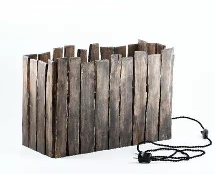 Настольный светильник quattro fence (im) коричневый 21.0x32.0x47.0 см.