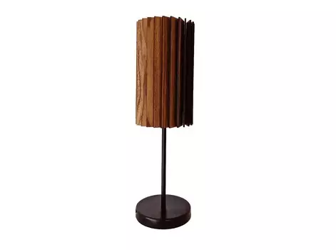 Настольный светильник rotor table lamp (woodled) коричневый 14x47 см.