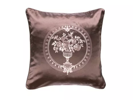 Наволочка декоративная (asabella) коричневый 45x45 см.