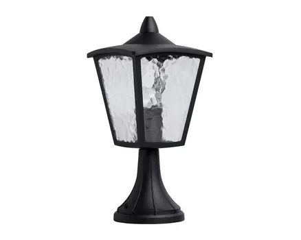 Наземный низкий светильник телаур (mw-light) черный 18x37x18 см.