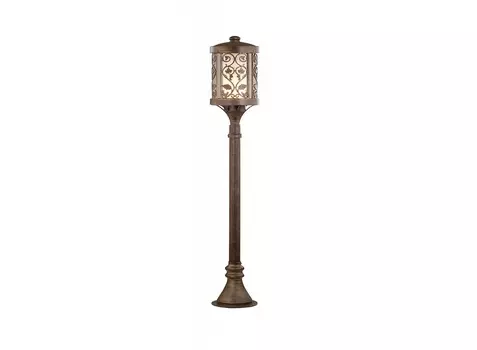 Наземный высокий светильник kordi (odeon light) коричневый 120 см.