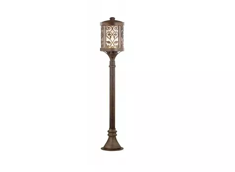 Наземный высокий светильник lagra (odeon light) коричневый 120 см.