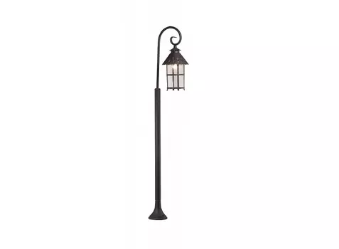 Наземный высокий светильник lumi (odeon light) черный 18x124 см.