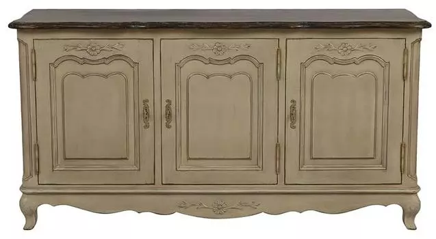 Низ буфета поместье (инлавка) бежевый 175x90x47 см.