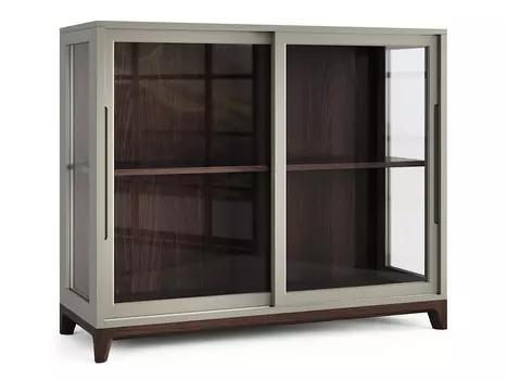 Низкая витрина case (the idea) серый 120x100x45 см.