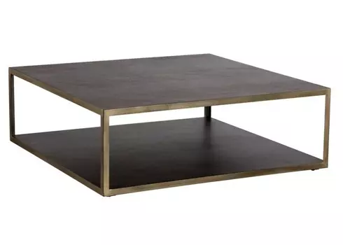 Низкий столик servant (icon designe) коричневый 120x40x120 см.