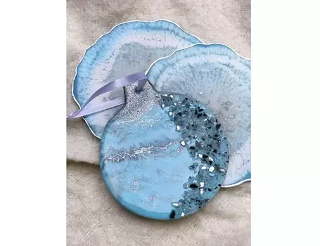 Новогодний набор (kovka object) голубой