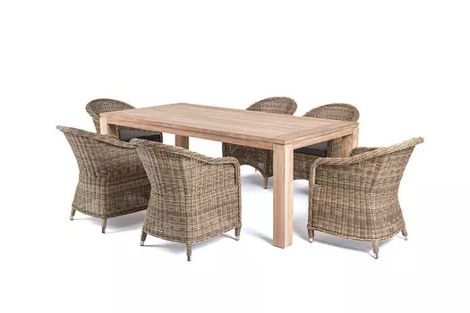 Обеденная группа арбаро с (outdoor) бежевый 200x77x100 см.