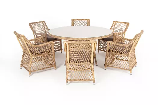 Обеденная группа эспрессо-150 l (outdoor) коричневый 150.0 см.