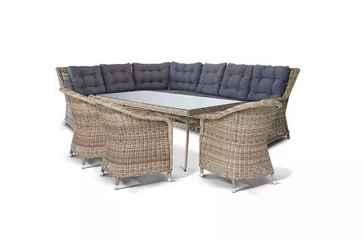 Обеденная группа базелла (outdoor) бежевый 160x75x90 см.