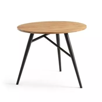 Обеденный стол crueso (laredoute) коричневый 75 см.