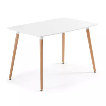 Обеденный стол daw (la forma) белый 120x73x75 см.