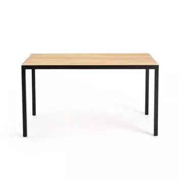 Обеденный стол nova (laredoute) коричневый 140x75x80 см.