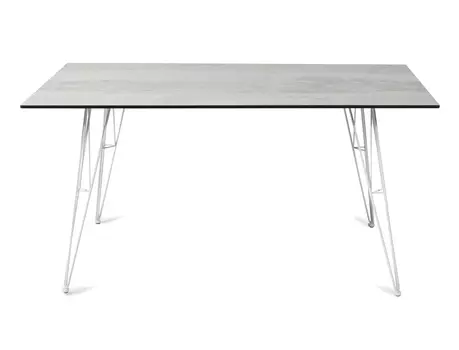 Обеденный стол руссо (outdoor) серый 80x75x150 см.
