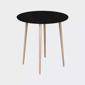 Обеденный стол спутник (woodi) черный 74 см.