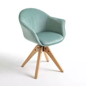 Офисное кресло quilda (laredoute) бирюзовый 63x82x58 см.