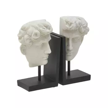 Ограничители для книг bagnolet (to4rooms) белый 28x25x9 см.