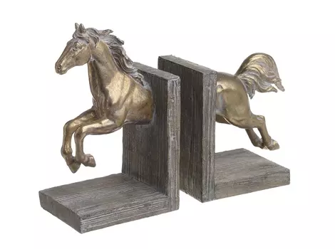 Ограничители для книг giullio (to4rooms) золотой 29.5x23.0x11.0 см.