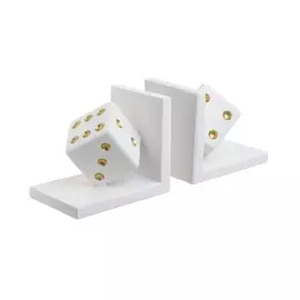 Ограничители для книг lafar (to4rooms) белый 26.0x15.0x10.5 см.