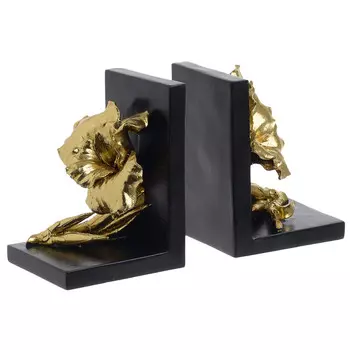 Ограничители для книг natinnt (2 шт) (to4rooms) черный 23x15x10 см.