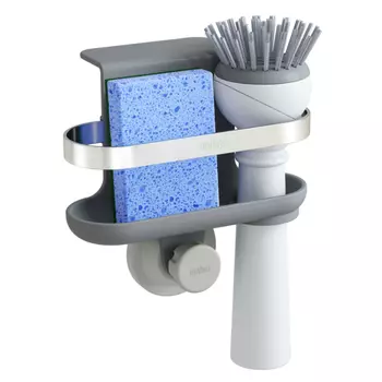 Органайзер для раковины holster (umbra) серый 14x14x9 см.