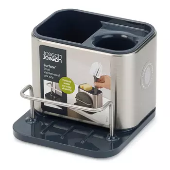 Органайзер для раковины surface (joseph joseph) серый 12x10x12 см.