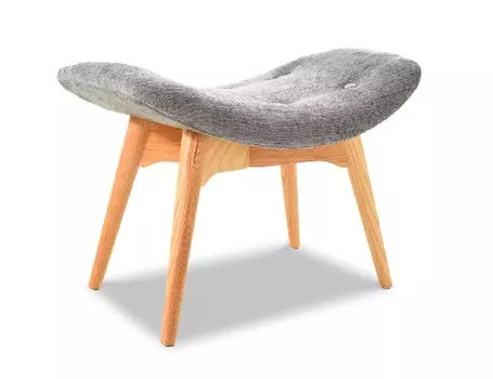 Оттоманка contour (bradexhome) серый 66x43x40 см.