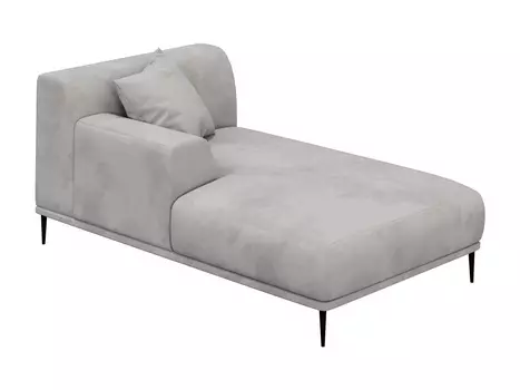 Оттоманка portofino (ogogo) серый 98x72x168 см.