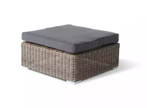 Оттоманка с подушкой лунго (outdoor) бежевый 73x33x73 см.