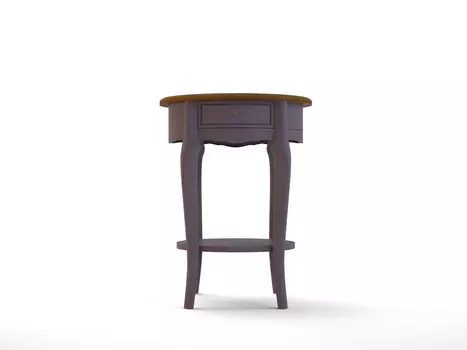 Овальный столик leontina lavanda (etg-home) фиолетовый 55.0x72.0x43.0 см.