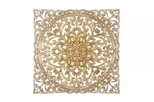 Панно деревянное estampado 75 (inshape) золотой 75x75x3 см.