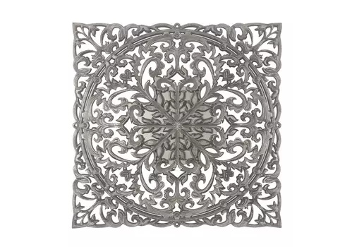 Панно деревянное estampado 90 (inshape) серебристый 90x90x3 см.