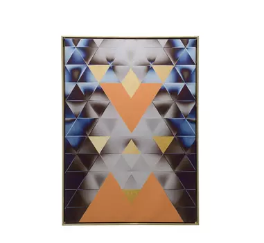 Панно интерьерное на холсте abstract piramide 70х50 см (ogogo) серый